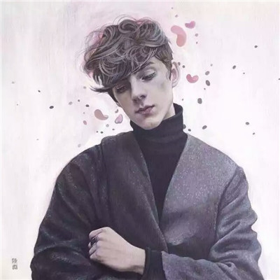 好看男生素描头像彩色高清图 忽冷忽热疑神疑鬼其实